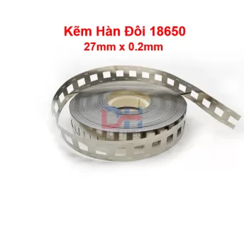 Kẽm hàn cell pin / Kẽm đôi 18650 / Kẽm đôi 21700 (có mạ Niken)